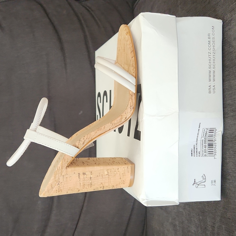White 4" heels